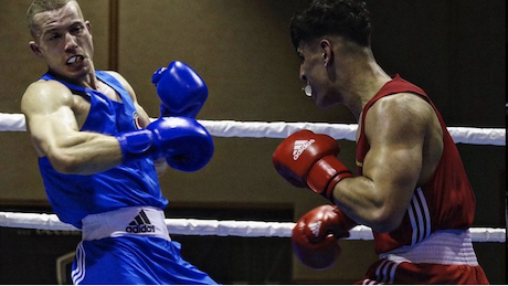 Michael Feres Derouiche in Aktion Michael Feres Derouiche in Aktion