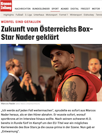 Krone online: Zukunft von Nader geklärt