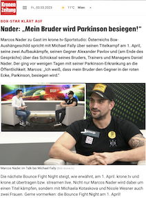 Krone online: Mein Bruder wird Parkinson besiegen!