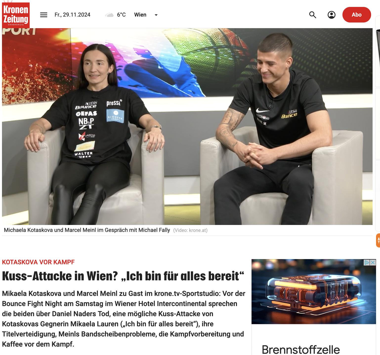 krone.at: Kuss-Attacke in Wien? „Ich bin für alles bereit“