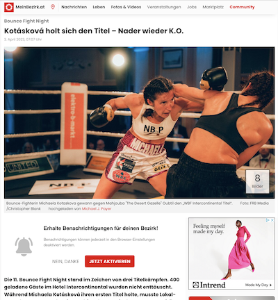 BZ: Kotásková holt sich den Titel – Nader wieder K.O. 