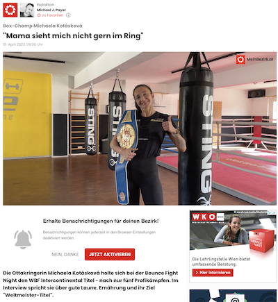 BZ: "Mama sieht mich nicht gern im Ring" 