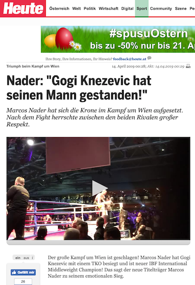 heute.at: Gogi hat seinen Mann gestanden