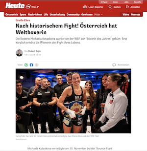 heute.at: Nach historischem Fight! Österreich hat Weltboxerin
