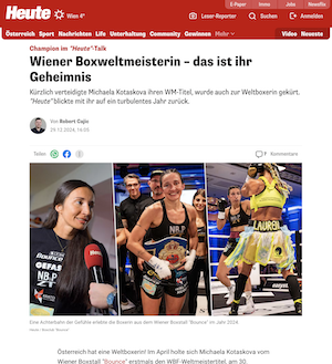 heute.at: Wiener Boxweltmeisterin – das ist ihr Geheimnis