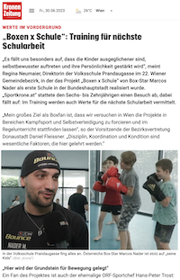 Krone: „Boxen x Schule“: Training für nächste Schularbeit