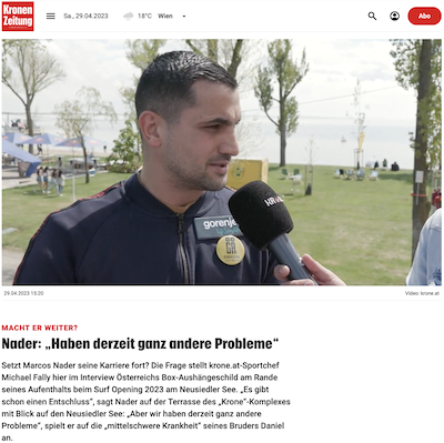 Krone.at: Nader: „Haben derzeit ganz andere Probleme“