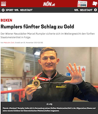 NÖN: Rumplers fünfter Schlag zu Gold