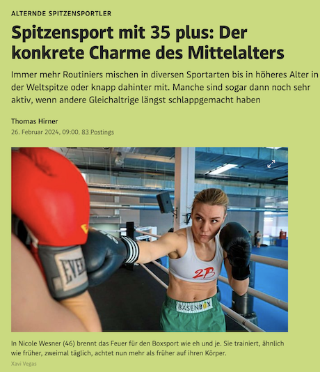 standrad.at: Spitzensport mit 35 plus: Der konkrete Charme des Mittelalters