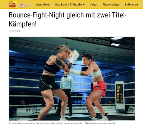 Bez. Blatt: Bounce-Fight-Night gleich mit zwei Titel-Kämpfen!