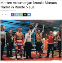 Boxen1.com: Marten Arsumanjan knockt Marcos Nader in Runde 5 aus!