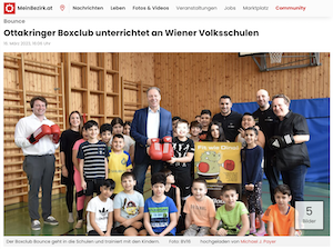 BZ: Ottakringer Boxclub unterrichtet an Wiener Volksschulen 
