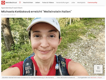 BZ Michaela Kotásková erreicht "Meileinstein Italien" 